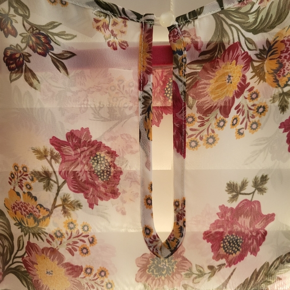 Pink Rose Ruffled Blouse - Picture 3 of 5